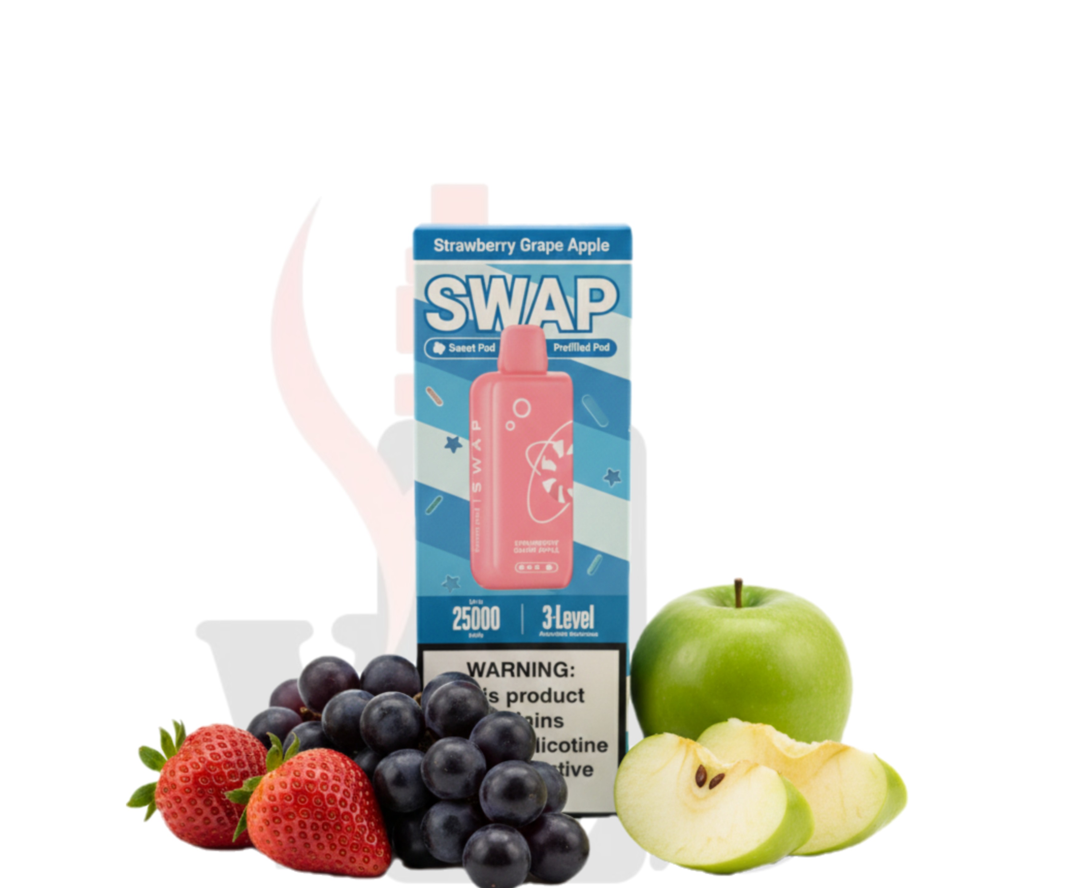 Elfbar Swap Cartage Strawberry Grape Apple Cartridge 25k puffs
